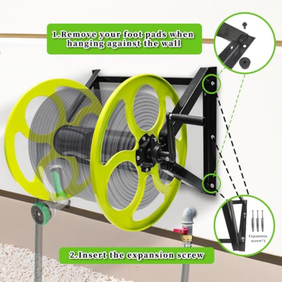 Stainless Steel Garden Hose Re - Reel Handle 리뷰 및 가격