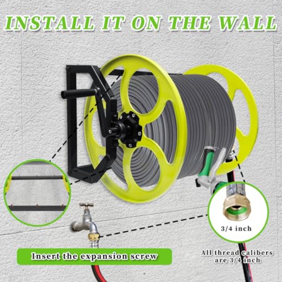 Heavy Duty Garden Hose Reel wi - Reel Handle 리뷰 및 가격