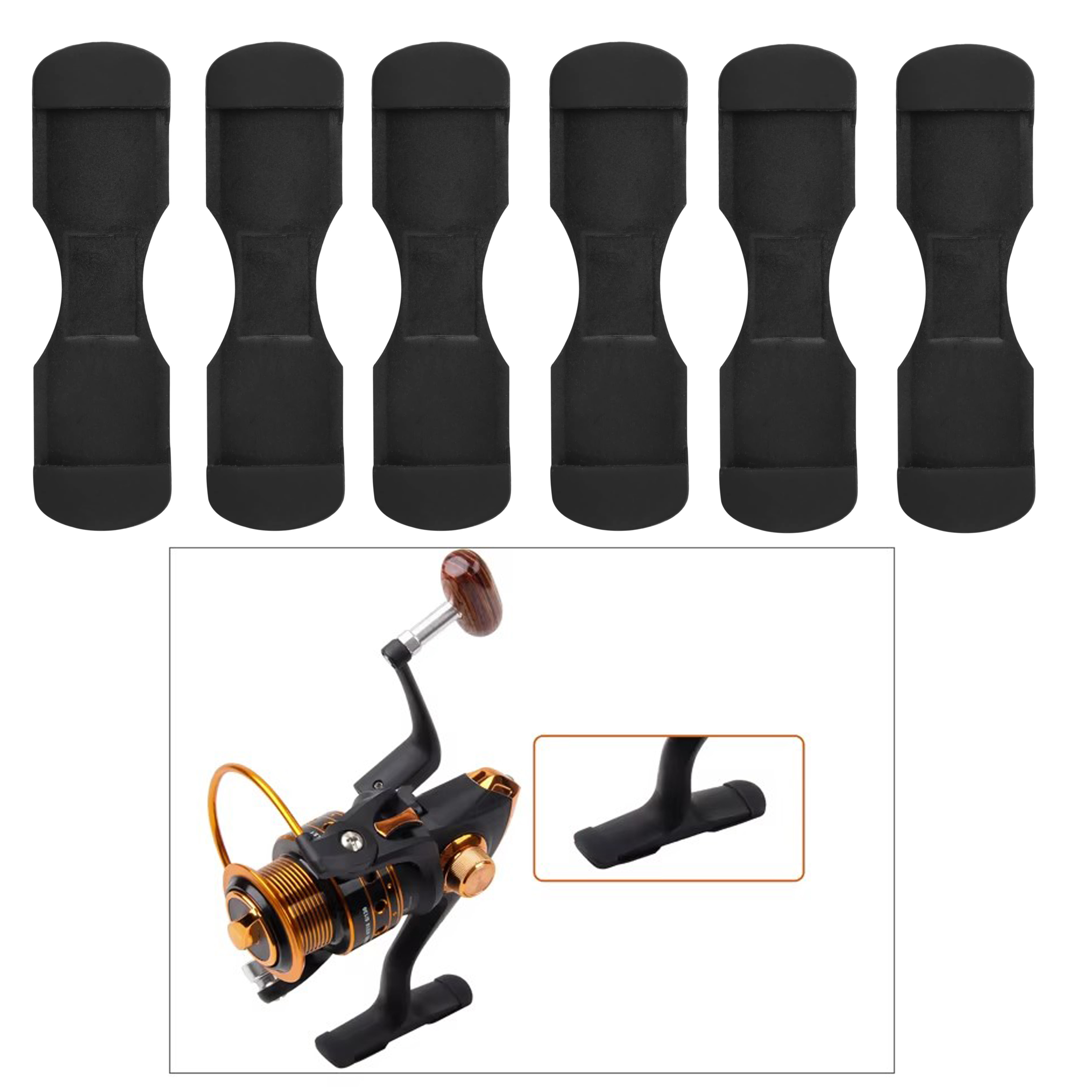 6pcs Black Rubber Fishing Reel - Trolling Reel 리뷰 및 가격
