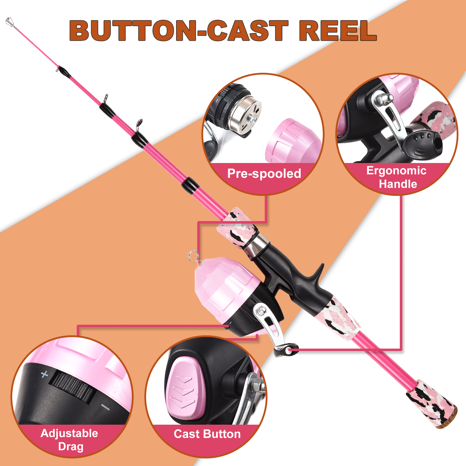 Kids Fishing Rod and Reel Comb - Spincast Reel 리뷰 및 가격
