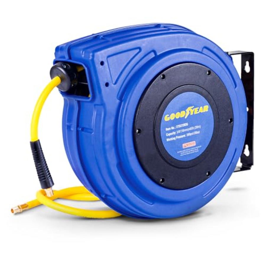 Retractable Air Hose Reel 3/8  - Reel Handle 리뷰 및 가격