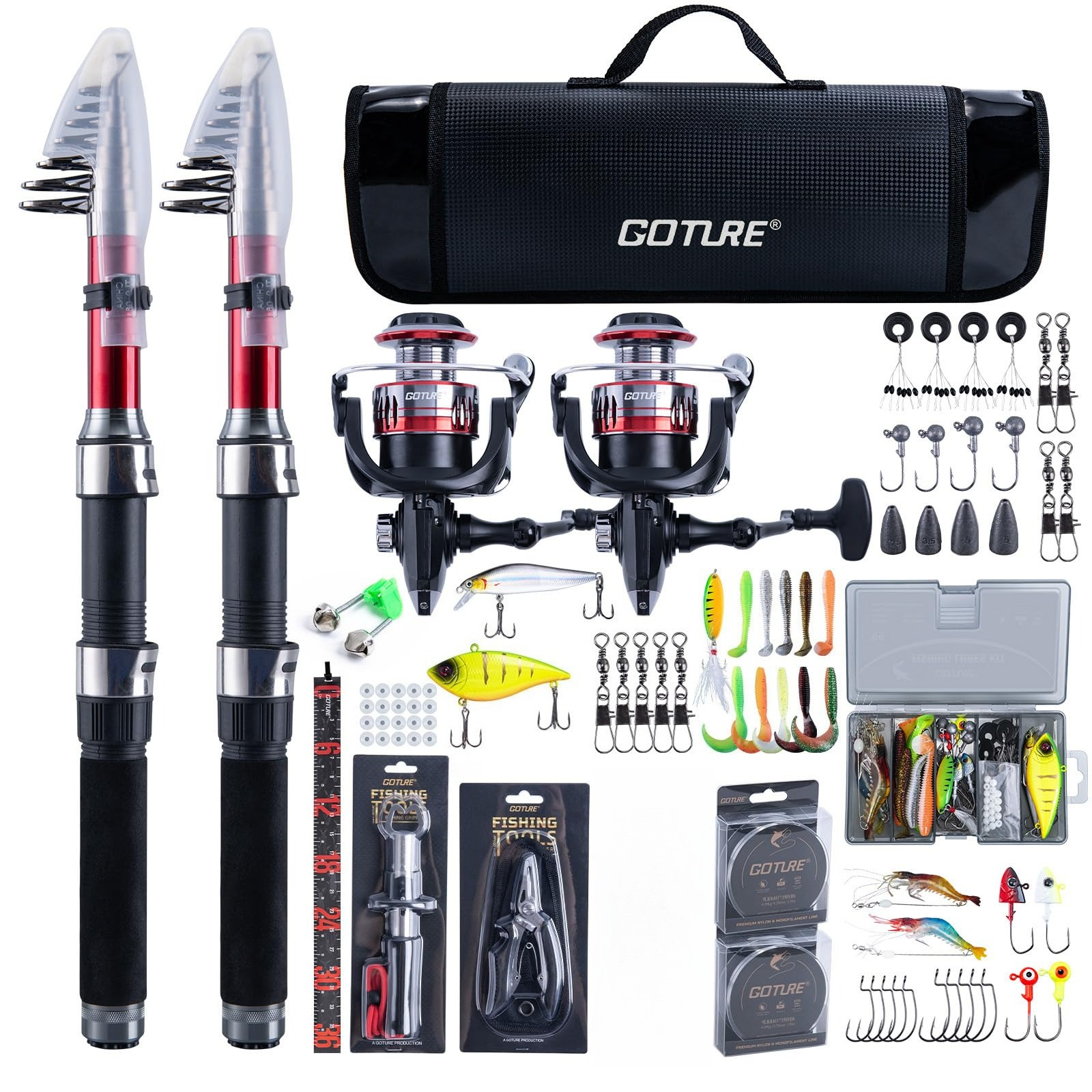 Goture 2Pcs Fishing Rod and 2P - Reel Bag 리뷰 및 가격