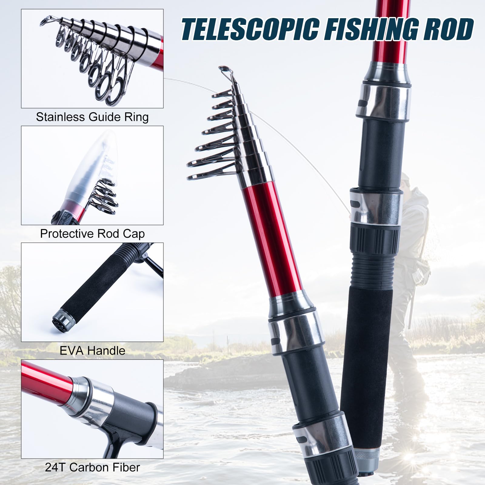 Goture 2Pcs Fishing Rod and 2P - Reel Bag 리뷰 및 가격