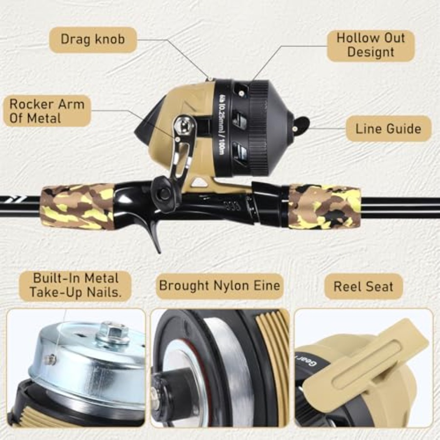 Fishing Rod and Reel Combo, Li - Spincast Reel 리뷰 및 가격
